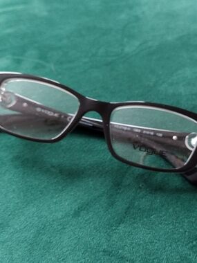 Vogue Women's Rectangular Eyeglasses Frame Black